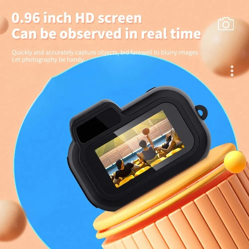 Mini Camera with Screen Indoor Home Outdoor Sport HD 1080P Portable Vintage Very Small Camcorder Video Recorder Support TF Card